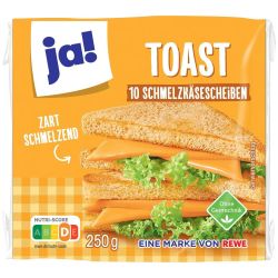 Ja! топено сирене, тост (250 г)