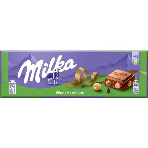Milka Whole Hazelnuts шоколад с цели лешници (250 г)