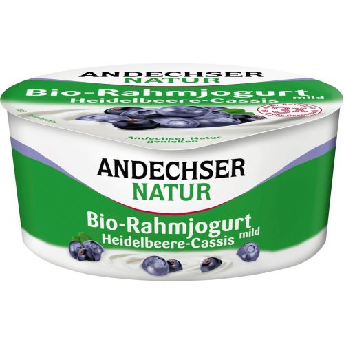 Andechser Natur био йогурт боровинка и касис 10% (150 г)