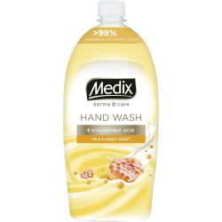Medix Derma Care Milk & Honey течен сапун мляко и мед, пълнител (800 мл)
