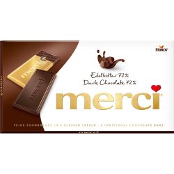 Merci тъмен шоколад със 72% какао (100 г)