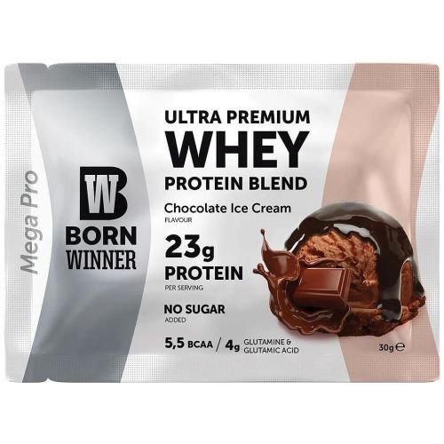 Born Winner Whey протеиновосаше шоколадов сладолед (30 г)
