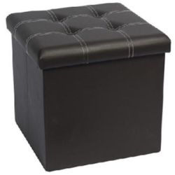 Muhler табуретка, кафяв цвят с бял шев (1 бр.)