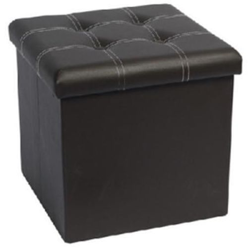 Muhler табуретка, кафяв цвят с бял шев (1 бр.)