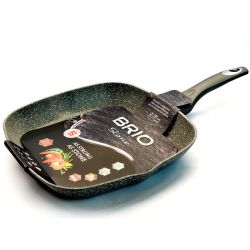 Brio тиган Ston Grill с подсилени дъно и ринг, 28 см х 28 см (1 бр.)