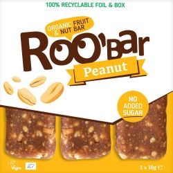 Roobar био фъстъчен бар, 3 бр. х 30 г (90 г)