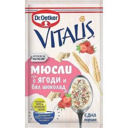 Dr. Oetker Vitalis мюсли с ягоди и бял шоколад (40 г)