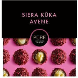 Pure Chocolate Truffles млечни шоколадови трюфели солен чийзкейк и малина (96 г)