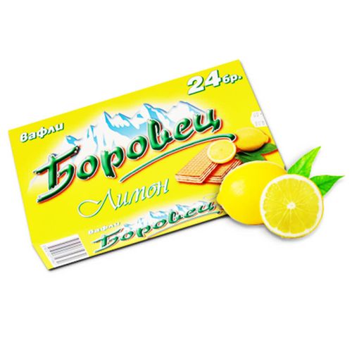 Боровец вафли с лимон в кутия, 24 бр. (550 г)
