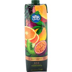BBB плодова напитка мултифрут A+C+E 30% (1 л)
