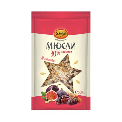 Dr. Keskin мюсли с плодове 30% (500 г)