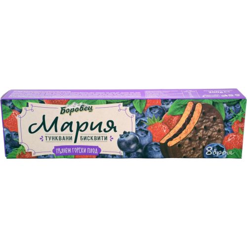 Боровец Мария туквани слепени бисквити с пълнеж горски плод (200 г)