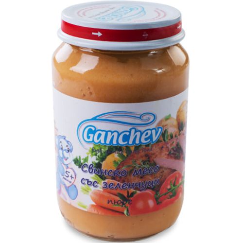 Ганчев пюре от свинско месо със зеленчуци (190 г)