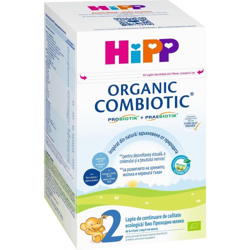 Hipp Organic Combiotic био адаптирано мляко преходно 2, 6+ месеца (800 г)
