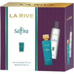 La Rive Saffira дамски подаръчен комплект, парфюмна вода 90 мл, дезодорант 150 мл (1 бр.)