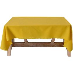 PNG Тринити покривка за маса 150 см х 150 см, жълта (1 бр.)