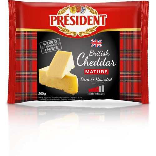 President натурален английски чедър (200 г)