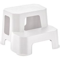 Horecano Home табуретка стълба бяла, 39.5 см х 38.4 см х 28.3 см (1 бр.)