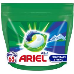 Ariel AllIn1 Pods Mountain Spring гел капсули за пране, 65 пранета (65 бр.)