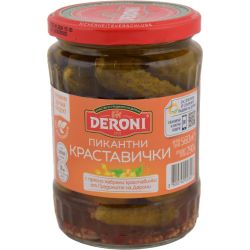 Deroni пикантни краставички (560 г)