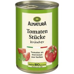 Alnatura био домати рязани на парченца с билки (400 г)