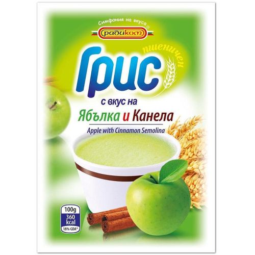 Радиком пшеничен грис с вкус на ябълка и канела (100 г)