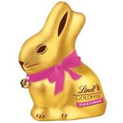 Lindt шоколадов заек с бял шоколад и ягоди (100 г)