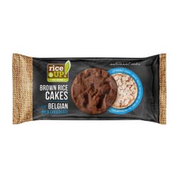 Rice Up оризови бисквити с млечен белгийски шоколад (90 г)