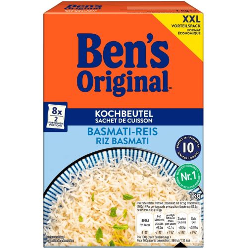 Ben's Original басмати ориз в торбички, 8 бр. х 125 г (1 кг)