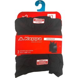 Kappa мъжки потник, черен (2 бр.)