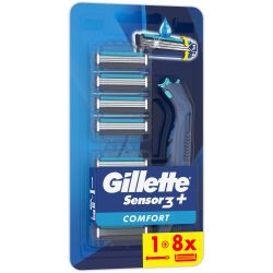 Gillette Sensor3+ Comfort еднократни самобръсначки, 8 бр. (1 бр.)