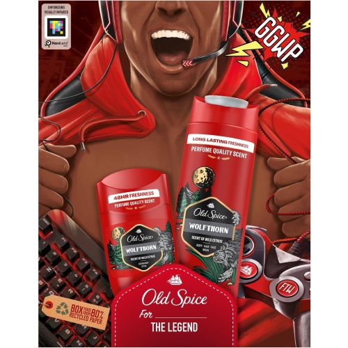 Old Spice Wolfthorn комплект душ гел 250 мл, део стик 50 мл (1 бр.)