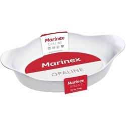 Marinex Opaline овална тава за печене, 31 см х 19 см, бяла (1 бр.)