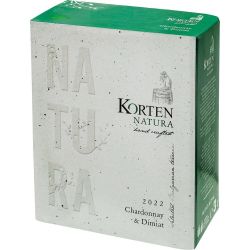 Korten Natura бяло вино шардоне и димят, Bag in Box (3 л)