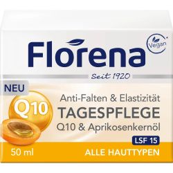 Florena дневен крем за лице против бръчки с Q10 (50 мл)