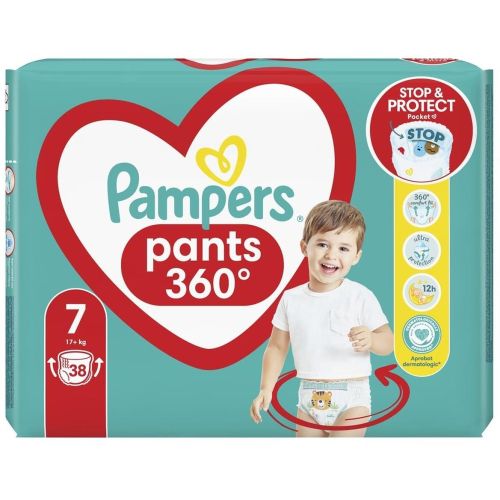 Pampers Pants гащички Extra Large 7, 17+ кг (38 бр.)