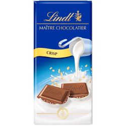 Lindt Maître Chocolatier млечен школад с оризово криспи (100 г)