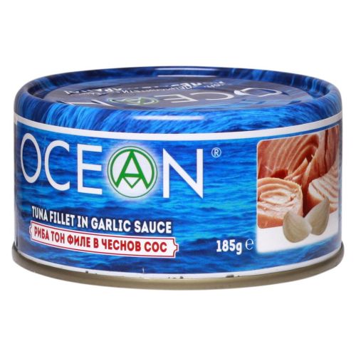 Ocean риба тон филе с чеснов сос (185 г)