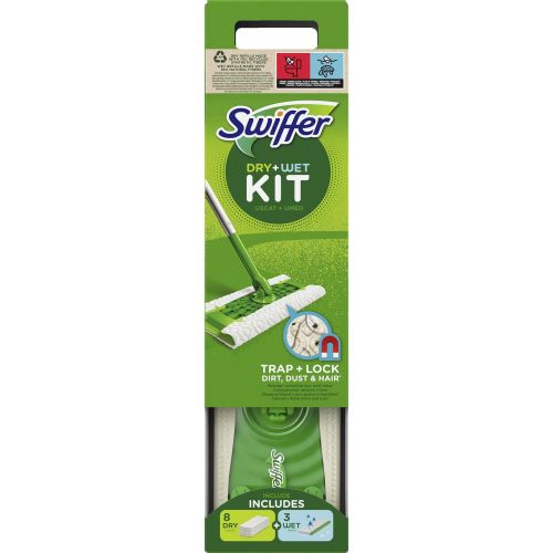 Swiffer комплект за под, моп, 8 сухи кърпи, 3 мокри кърпи (1 бр.)