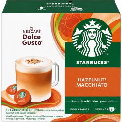 Starbucks Hazelnut Macchiato кафе на капсули, 123 г, Dolce Gusto, 6 бр. + 6 бр. (12 бр.)