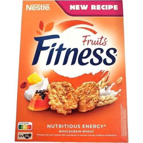 Nestle Fitness зърнена закуска с плодове (375 г)