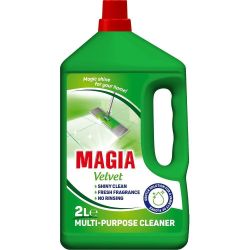 Magia Velvet, почистващ препарат за под, зелен (2 л)