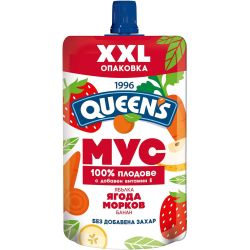 Queen's мус ягода и морков (200 г)