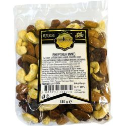 Exotica Fruits & Nuts енергиен микс от сурови ядки и плодове (180 г)