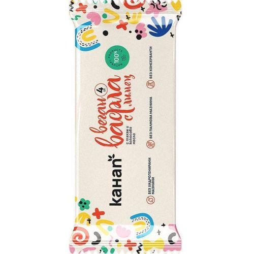 Канап веган вафла с лимец, пакет 4 бр. (160 г)