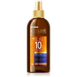 Eveline Cosmetics слънцезащитно олио за тен SPF10 (150 мл)