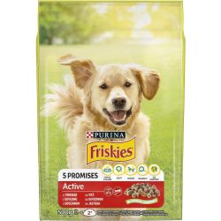 Purina Friskies Active храна за кучета в зряла възраст, активни храна за кучета (500 г)