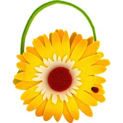 Филцова жълта кошничка маргаритка (1 бр.)