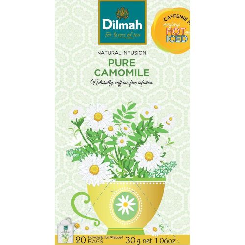 Dilmah Pure Camomile билков чай лайка, 20 бр. (30 г)