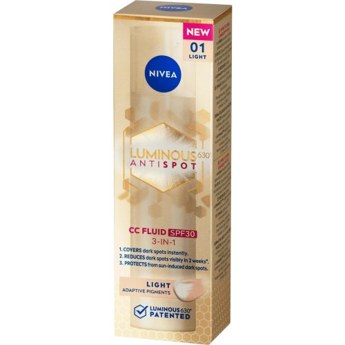 Nivea Luminous Antispot цветен флуид светъл тон, SPF30 (40 мл)